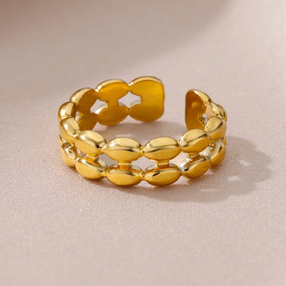 Rings for Women Stainless Steel Evil Eye Gold Color Open Ethnic Ring New Wedding Aesthetic Waterproof Jewelry Accessories Gift